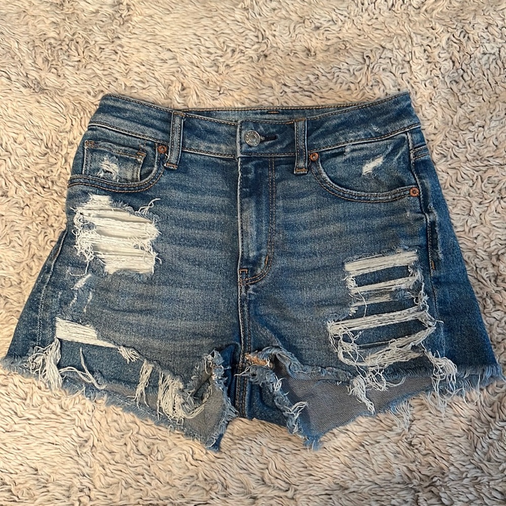 American eagle high rise mom shorts